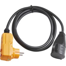 TeknoKapsül Koruyucu Adaptör Kablosu Fı IP44 2 M Siyah H07RN-F 3g1,5