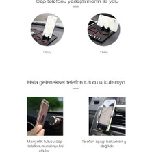 TeknoKapsül Araç Içi Telefon Tutucu Vakumlu Araba Telefon Tutucu Araba Numaratör, 360° Döner Başlık, Vakumlu Oto Telefon Tutucu