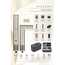 9’u 1 Arada Çok Başlıklı Saç Kurutma ve Şekillendirme Seti – 1500 W Bldc MOTOR-VME-6001-I