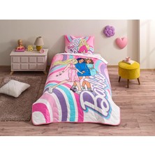 TeknoKapsül Imagine Standart Pamuk-Polyester Nevresim Takımı, Pembe, Tek Kişilik