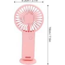 TeknoKapsül Mini Fan,telefon Tutucu,portatif El Vantilatörü Pembe 9,3X19CM