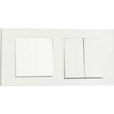 TeknoKapsül Grano Beyaz 2'li Set Anahtar + Komütatör