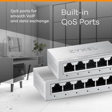 TeknoKapsül 5-Port Gigabit 10/100/1000 Unmanaged Ethernet Switchı | Ethernet Splitter | Masaüstü Veya Duvara Montaj