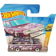 TeknoKapsül - Datsun Bluebird  - Hw Vagons 4/5 - HKH72 - Short Card - - Lila Metalik - Mattel 2023