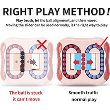 TeknoKapsül Caleqi Dekompresyon Dönen Sihirli Fasulye Küp Oyuncak Kare Dönen Küçük Boncuk Sihirli Küp Çocuk Bulmaca Dekompresyon Özel Şekil Sihirli Küp Top Oyunu Yaratıcı