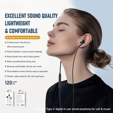 TeknoKapsül Type C Kulakiçi Mikrofonlu Kulaklik - Siyah - AZ-E05