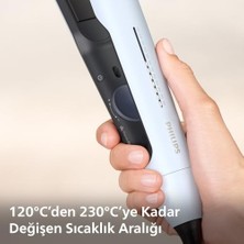 TeknoKapsül Saç Düzleştirici, Bukle Özellikli, Argan Yağlı Plaka, Thermoshield, Iyonik Bakım, Hızlı Isınma, Geniş Sıcaklık Ayarı, Isıya Dayanıklı Kılıf Hediyeli, BHS520/00