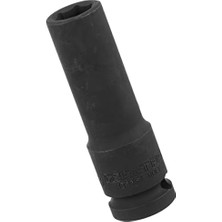 TeknoKapsül 1108067013 1/2" Altı Köşe Havalı Derin Lokma Anahtar, Siyah, 13 mm