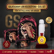 CLK Sports Galatasaray Günlük ve Okul Sırt Çantası , Beslenme Çantası , Kalem Kutusu , Çelik Termos Hediye