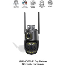 Kensa 4mp 4g Wi-Fi Dış Mekan Güvenlik Kamerası – Çift Kameralı Ptz & Bullet Gece Görüşlü – Uzaktan Izleme Özellikli