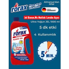 Rorax Pover Güçlü Lavabo Açıcı Jel 1 lt