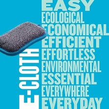 TeknoKapsül Yıkama Pedi, Polyester, Mavi, 4'lü Paket