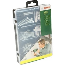 TeknoKapsül Professional Diy 173 Parça Aksesuar & Sabitleme Seti, Matkap Ucu, Vidalama Ucu, Vida, Dübel, Üniversal Tutucu, Yeşil