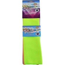 TeknoKapsül 3’lü Mikrofiber Temizlik Bezi Seti – 2 Havlu + 1 Bez | Yüksek Emici, Iz Bırakmayan Mikrofiber Set