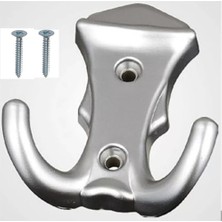 TeknoKapsül Plastik Askı, Kobra Mat Krom 5 Adet, Vidaları ile Birlikte Gönderilir