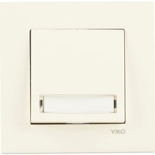 TeknoKapsül Krem Işıklı Etiketli Zil 24V Çabuk Bağlantı