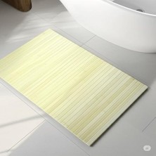 TeknoKapsül Eko Serisi 50X80 cm Doğal Bambu Banyo Paspası