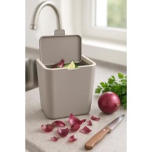 TeknoKapsül Flıp Çöp Kovası - Kum Beji