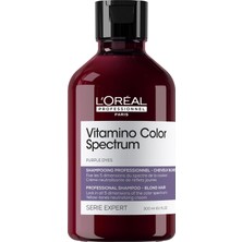 TeknoKapsül Professionnel Paris Serie Expert Vitamino Color Spectrum Sarı Saçlar Için Sarı Tonlarını Nötralize Edici Mor Şampuan 300ML