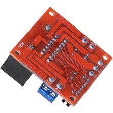 TeknoKapsül L298N Voltaj Regulatörlü Çift Motor Sürücü Kartı (Kırmızı Pcb)