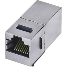 TeknoKapsül 4380 Cat6 Internet Kablo Birleştirici RJ45 Metal Dişi Dişi Ekleme Aparatı