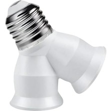 TeknoKapsül ‎monte Lua E27 Duy Çoğaltıcı (Tek Duydan Çift E27 Lamba Bağlantısı)