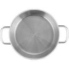 TeknoKapsül Nehir Silver Çelik Italyan Omlet Sahan 18 cm Kapaksız