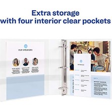 TeknoKapsül Economy View Binder, 3,8 cm Yuvarlak Halka, Siyah, (5725) 1.5 Inch