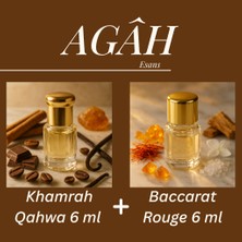 Agah Khamrah Qahwa 6ml ve Baccarat Rogue 6ml Set