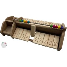 TeknoKapsül Smartmath Abacus Game Set – 2 Kişilik Ahşap Matematik Oyunu | Abaküs ile Sayı Öğrenme & Toplama Kartları | Eğitici Stem Seti | Çocuklar Için Yılbaşı Hediyelik Zeka Oyunu