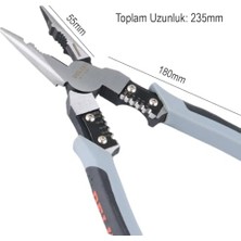 TeknoKapsül Monte Lua Karga Burun, Terminal Sıkıştırma, Kablo Soyacı,, (4ın1 Fonksiyonlu),