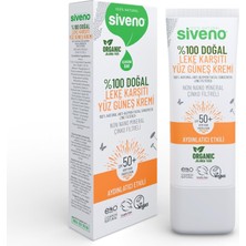 TeknoKapsül SIVENO%100 Doğal Yüz Güneş Kremi Leke Karşıtı Aydınlatıcı Mineral Filtre Uva Uvb Spf 50+ 30 ml