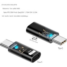 TeknoKapsül Type C To Type C Usb3.2 240W 40GBPS 8k Hızlı Şarj Veri ve Görüntü Aktarımı Çevirici Adaptör Otgst