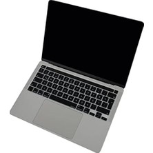 TeknoKapsül Pro 13 Klavye Koruyucu – A2251 A2289 A2338 M1-M2, A2141 16 Inç Uyumlu – Türkçe Q & Eu Uk Iso Enter – Silikon Klavye Kılıfı, Toz Sıvı Koruma, Ince Şeffaf Tasarım