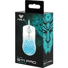 TeknoKapsül Aula S11 Pro 3600DPI Rgb Optik Gaming Mouse Pembe