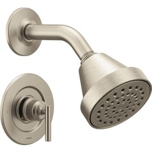 TeknoKapsül Gibson Fırçalanmış Nikel Posi-Sıcaklık Basınç Dengeleyici Çevre Dostu Modern Duş Süsü, Valf Gerekli, T2902EPBN