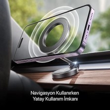 TeknoKapsül G118 Magsafe Ile Uyumlu Süper Mıknatıslı 360 Derece Dönebilen Içerisindeki Metal Aparatlarla Tüm Cep Telefonlarına Uyumlu Araç Telefon Tutucusu Masaüstü Telefon Tutucusu Araç Tutucu A+Kalite