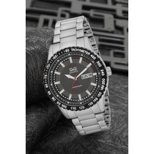 Q&Q Erkek Kol Saati 3F104 Metal Siyah