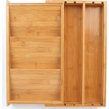 TeknoKapsül Bambu Çekmece Düzenleyici, Kaşıklık Organizer