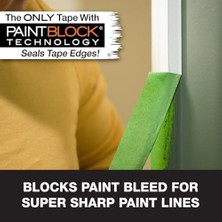 TeknoKapsül 240660 Çok Yüzeyli Boyacı Bandı, Orta Yapışma, 1,41 Inç x 60 Yard, Yeşil, 4 Rulo