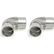 Green Stove Hori 5 Max Çadır Sobası Yedek Dirsek Parçası. 7 cm Çapındaki Borular Içindir, 7,5 cm Borulara Uymaz