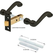 TeknoKapsül Security E 2666 Fransız Kolonyal Kapı Kolları, Ağır Döküm Tasarım, Klasik Bronz Kaplama, 1/4 Inç Tahrik Sistemi Kullanımı, (1 Set)