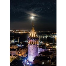 TeknoKapsül Galata Kulesi 1000 Parça Neon Puzzle