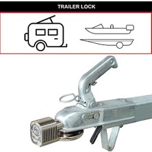 TeknoKapsül 377EURDAT Römork Kilidi [üniversal Römork Kilidi] [hava Koşullarına Dayanıklı] - Römorklar, Karavanlar Için Hırsızlığa Karşı Koruma