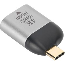 TeknoKapsül Type-C To HDMI Adaptör USB C To HDMI Çevirici Uyumlu Type-C To HDMI Dönüştürücü Notebook Uyumlu USB C To HDMI Dönüştürücü S1722