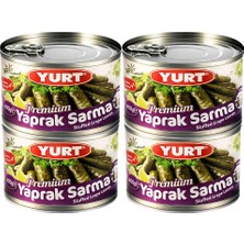 Yurt Yaprak Sarma 400 gr *4 Adet Pratik ve Lezzetli Hazır Yiyecek Teneke Ambalaj