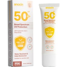 TeknoKapsül Anocin Broad Güneş Kremi Yüksek Koruma Spf 50 Nemlendirici Etkili Güneş Koruyucu Krem