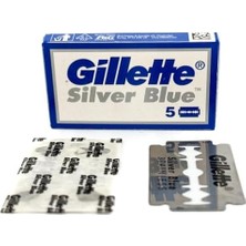 TeknoKapsül Silver Blue Tıraş Bıçağı Çift Kenarlı Jilet 5X20'LI 100'LÜ Kartela