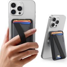 TeknoKapsül Joyroom For Wallet Stand  Magnetic Card Holder Compatible With 17/16 Pro Max Air/ 15/14, Phone Wallet With Wrist Strap Secure Anti-Drop