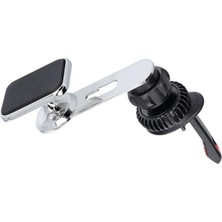 TeknoKapsül NR93 Araç Içi Havalandırma Telefon Tutucu Metal Kasa Mıknatıslı Kancalı Mekanizma